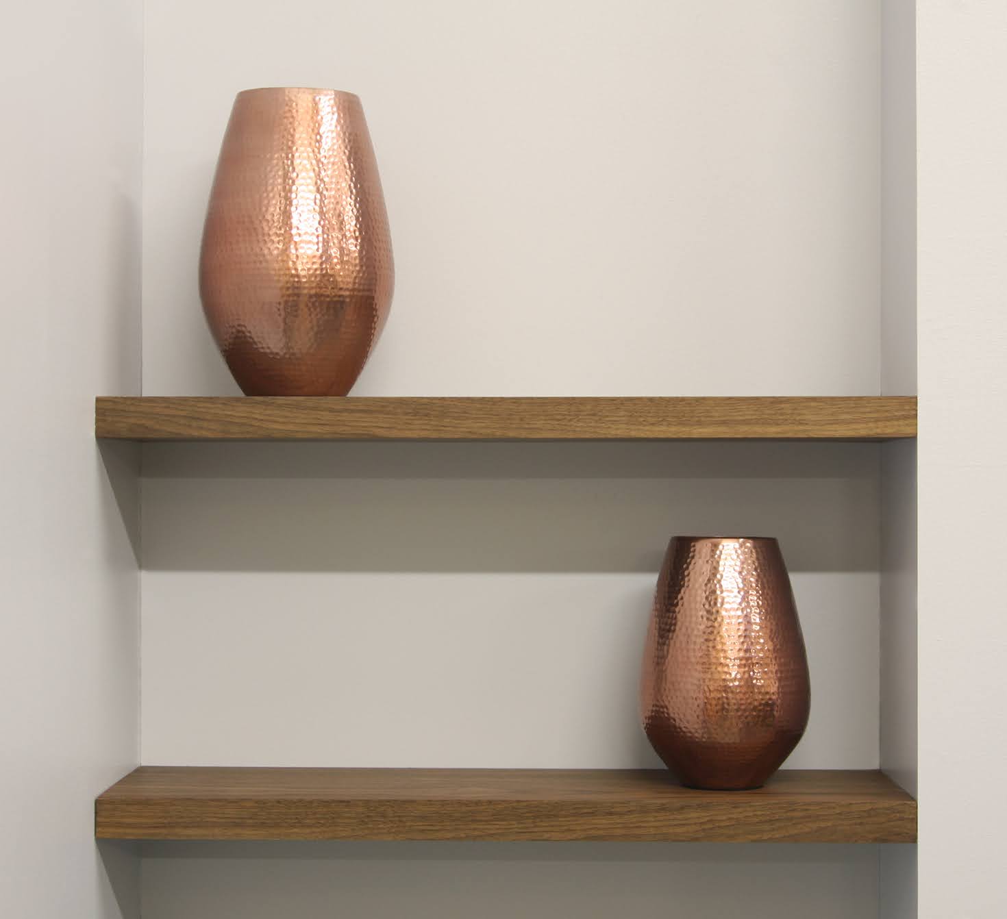 Oak on sale alcove shelves